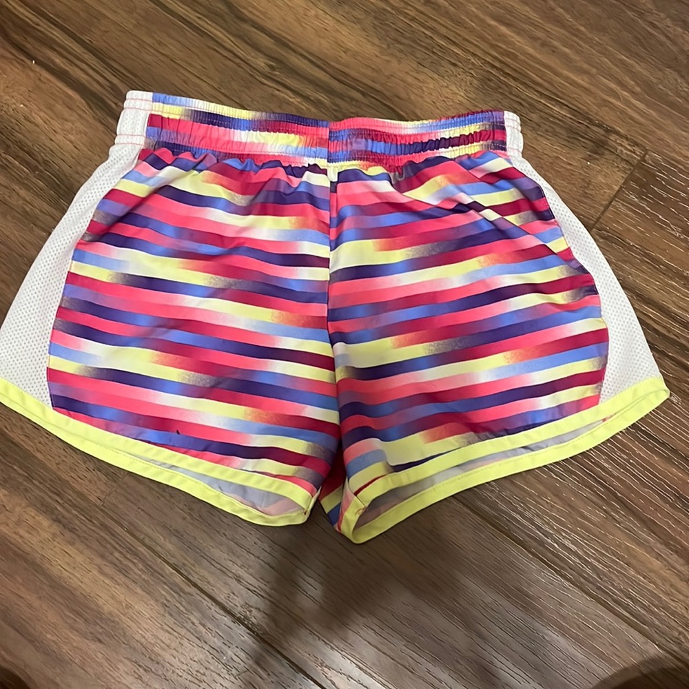 Danskin Now, multi- neon color, medium shorts